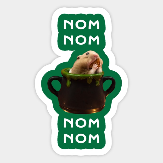 Nom Nom Hamster Nom Nom Sticker by TojFun